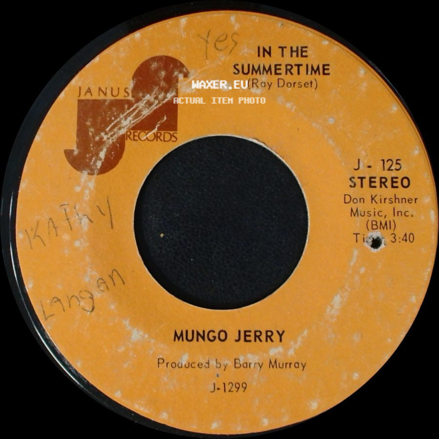 Mungo Jerry - In The Summertime / Mighty Man side A