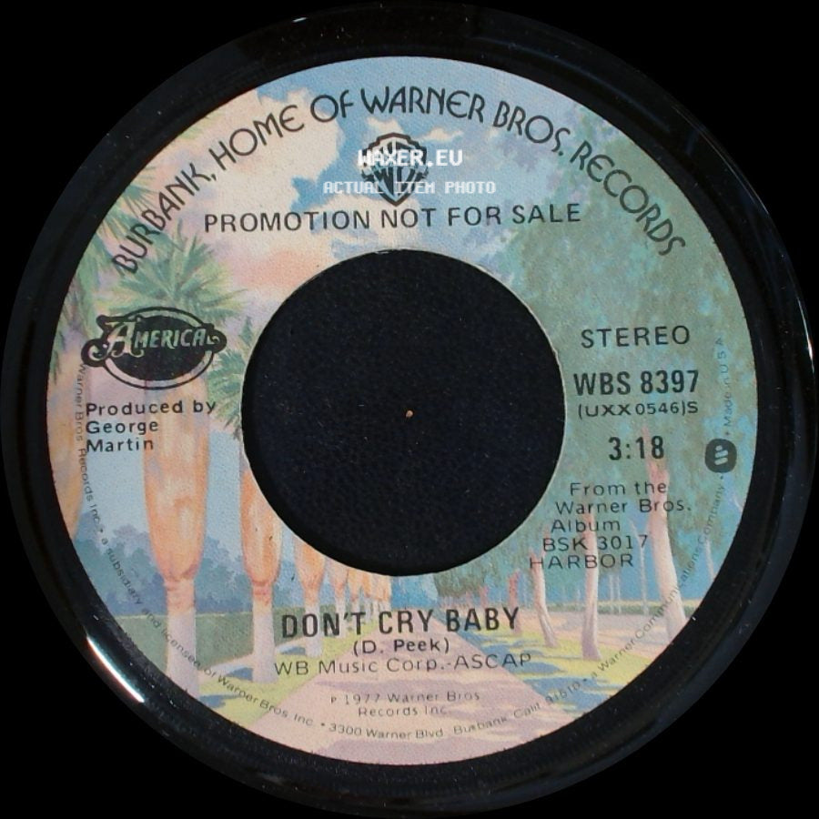 Unknown Artist - Don't Cry Baby / Don't Cry Baby side A