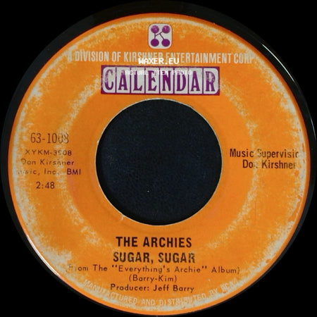 The Archies - Sugar, Sugar / Melody Hill side A