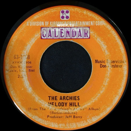 The Archies - Sugar, Sugar / Melody Hill side B