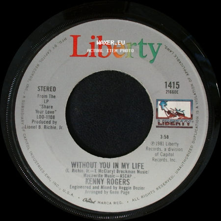 Kenny Rogers - Without You In My Life / I Don't Need You side A