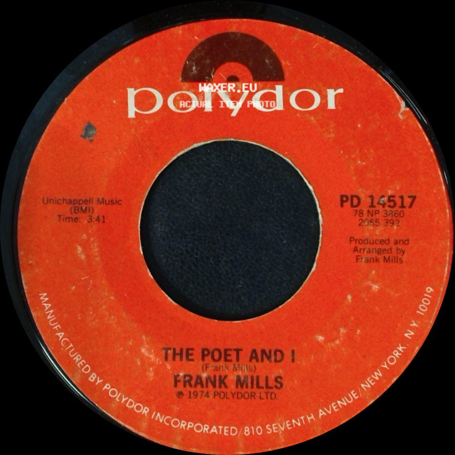 Frank Mills - The Poet And I / Music Box Dancer side A