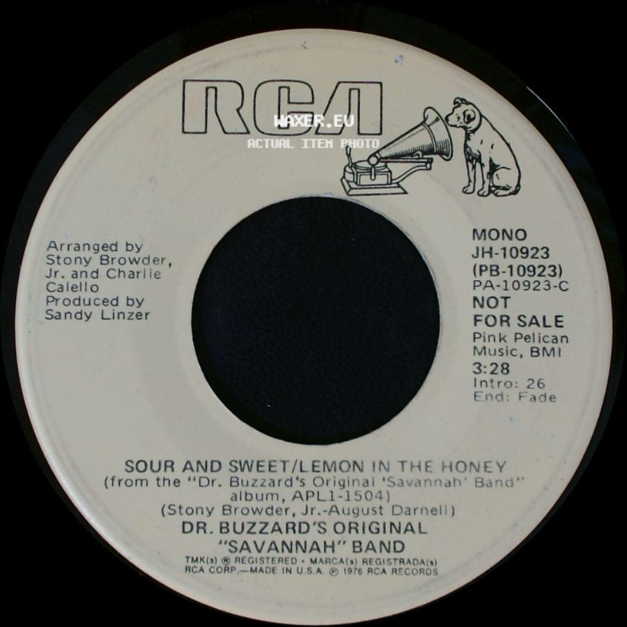Dr. Buzzard's Original "Savannah" Band - Sour And Sweet/Lemon In The Honey / Sour And Sweet/Lemon In The Honey side A