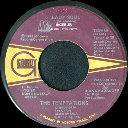 The Temptations - Lady Soul / Put Us Together Again side A
