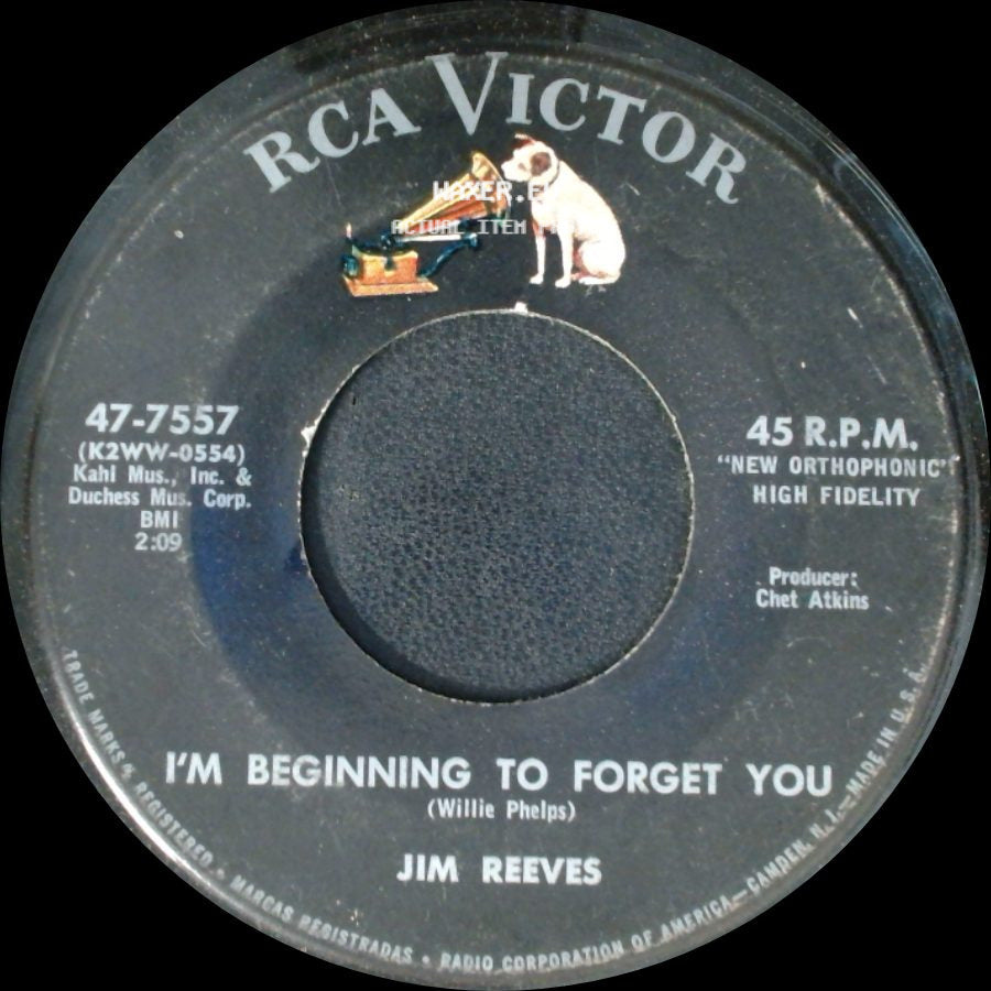 Jim Reeves - I'm Beginning To Forget You / Partners side A