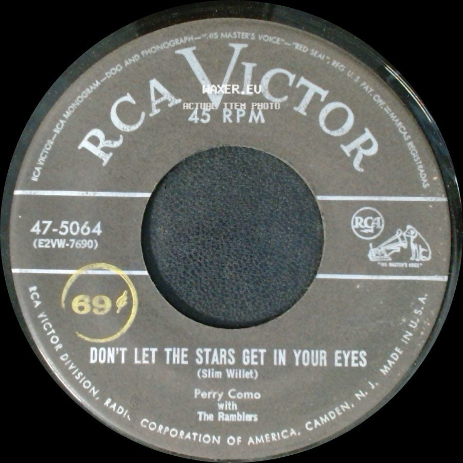 Perry Como With The Ramblers - Don't Let The Stars Get In Your Eyes / Lies side A