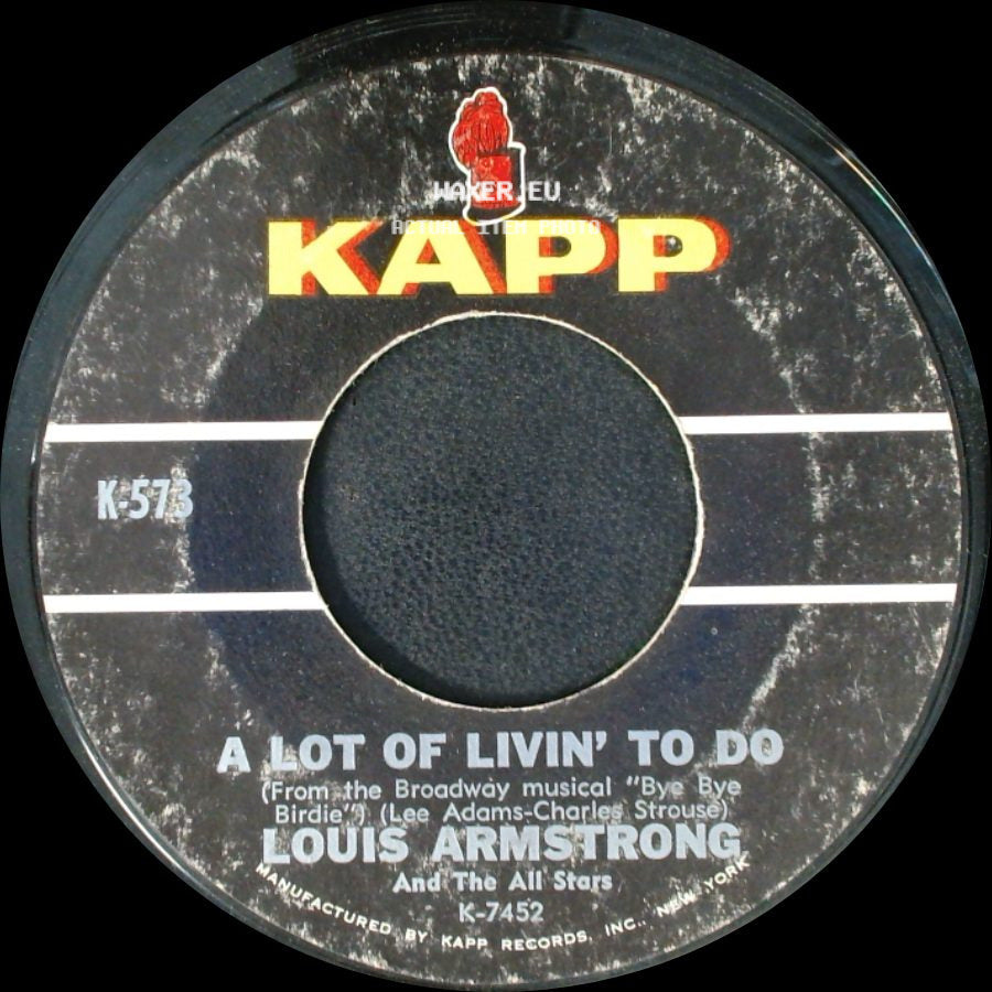 Louis Armstrong And The All Stars - Hello, Dolly! / A Lot Of Livin' To Do side B