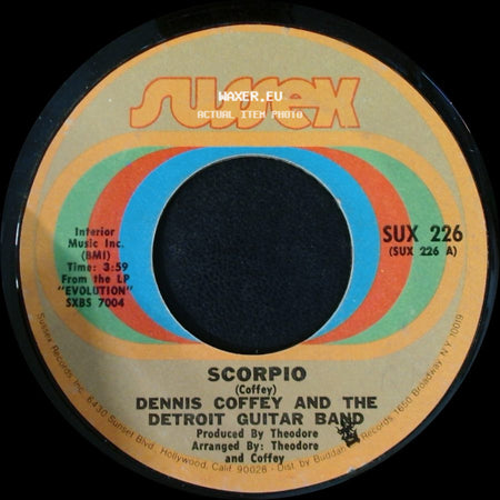 Dennis Coffey And The Detroit Guitar Band - Scorpio / Sad Angel side A