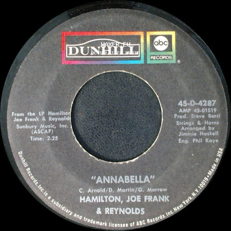 Hamilton, Joe Frank & Reynolds - Annabella / Goin' Down side A