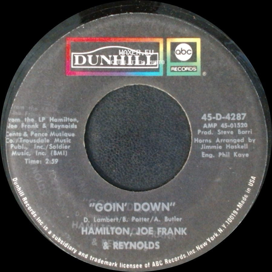 Hamilton, Joe Frank & Reynolds - Annabella / Goin' Down side B