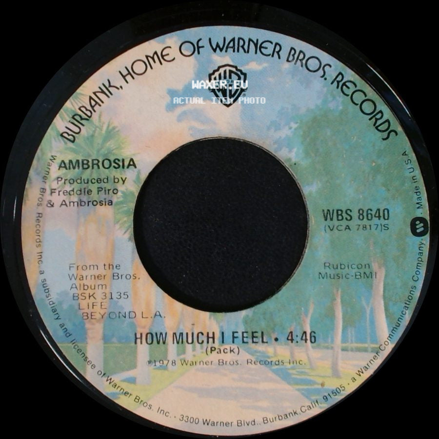 Ambrosia - How Much I Feel / Ready For Camarillo side A