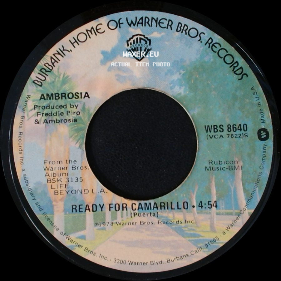 Ambrosia - How Much I Feel / Ready For Camarillo side B