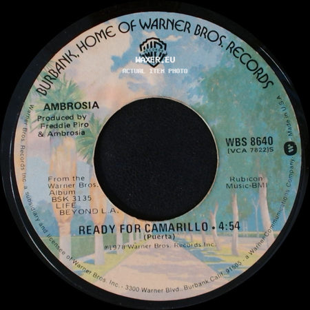 Ambrosia - How Much I Feel / Ready For Camarillo side B