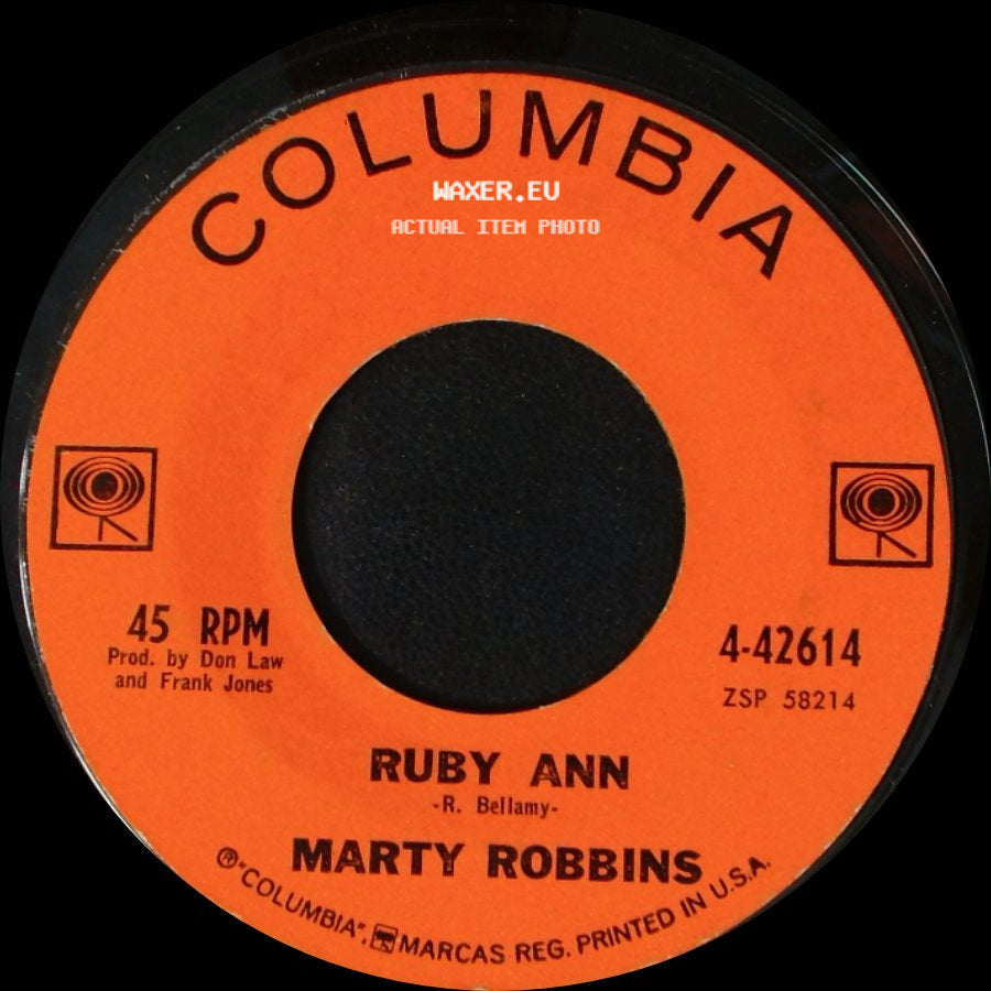 Marty Robbins - Won't You Forgive / Ruby Ann side B