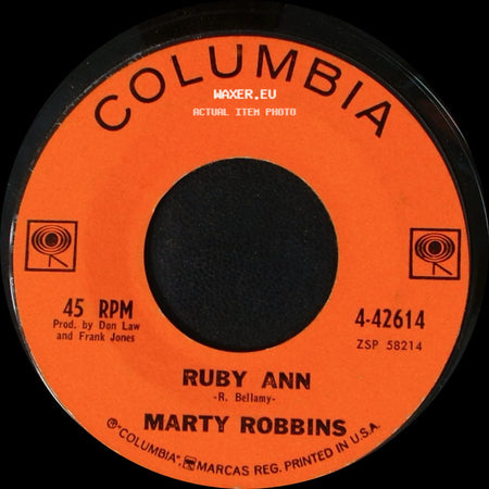 Marty Robbins - Won't You Forgive / Ruby Ann side B