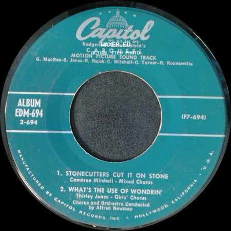 Rodgers & Hammerstein's Carousel - You're A Queer One, Julie Jordan! / Mister Snow / Unknown Title B side B