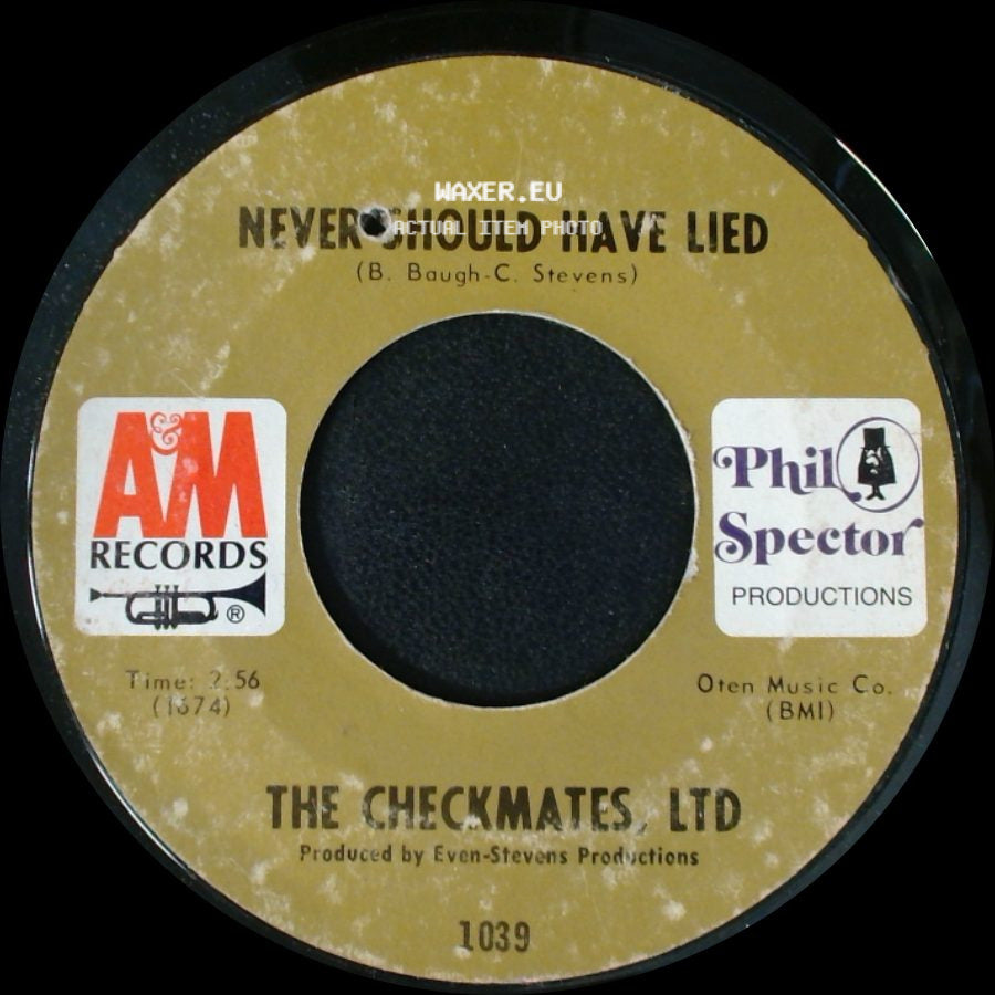 The Checkmates, Ltd - Never Should Have Lied / Love Is All I Have To Give side A
