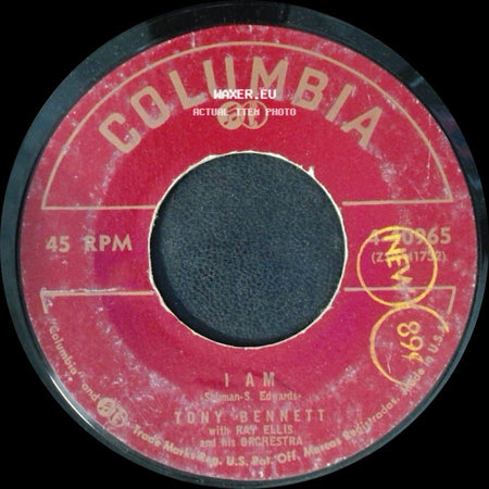 Tony Bennett / Tony Bennett With Ray Ellis And His Orchestra - In The Middle Of An Island / I Am side B