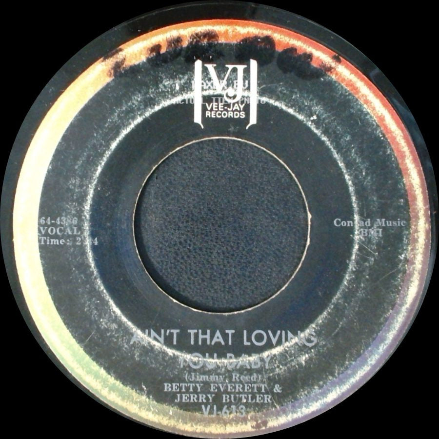 Betty Everett & Jerry Butler - Let It Be Me / Ain't That Loving You Baby side B