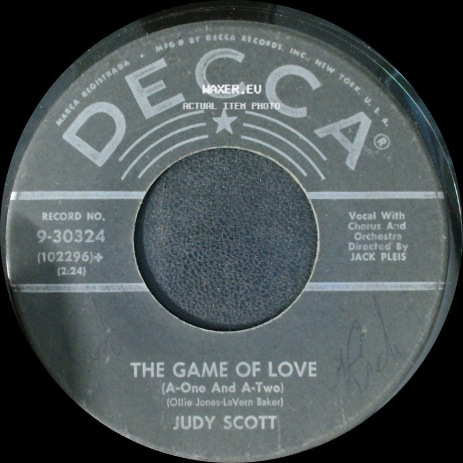 Judy Scott - The Game Of Love / With All My Heart side A