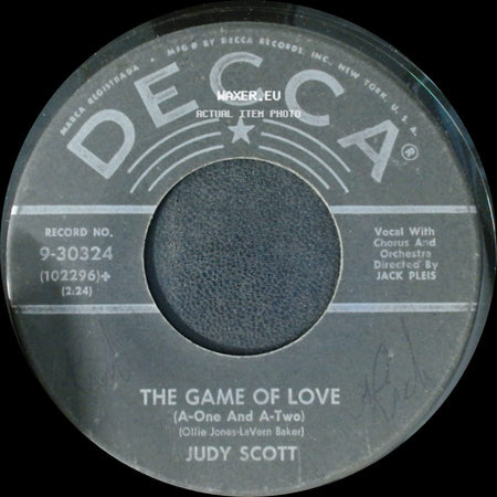 Judy Scott - The Game Of Love / With All My Heart side A