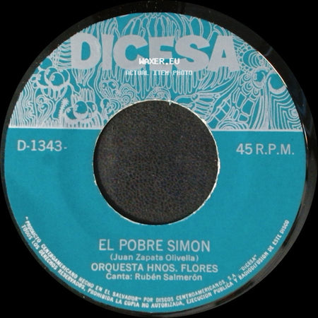Orquesta Hnos. Flores - Pá, La Playa / El Pobre Simon side B