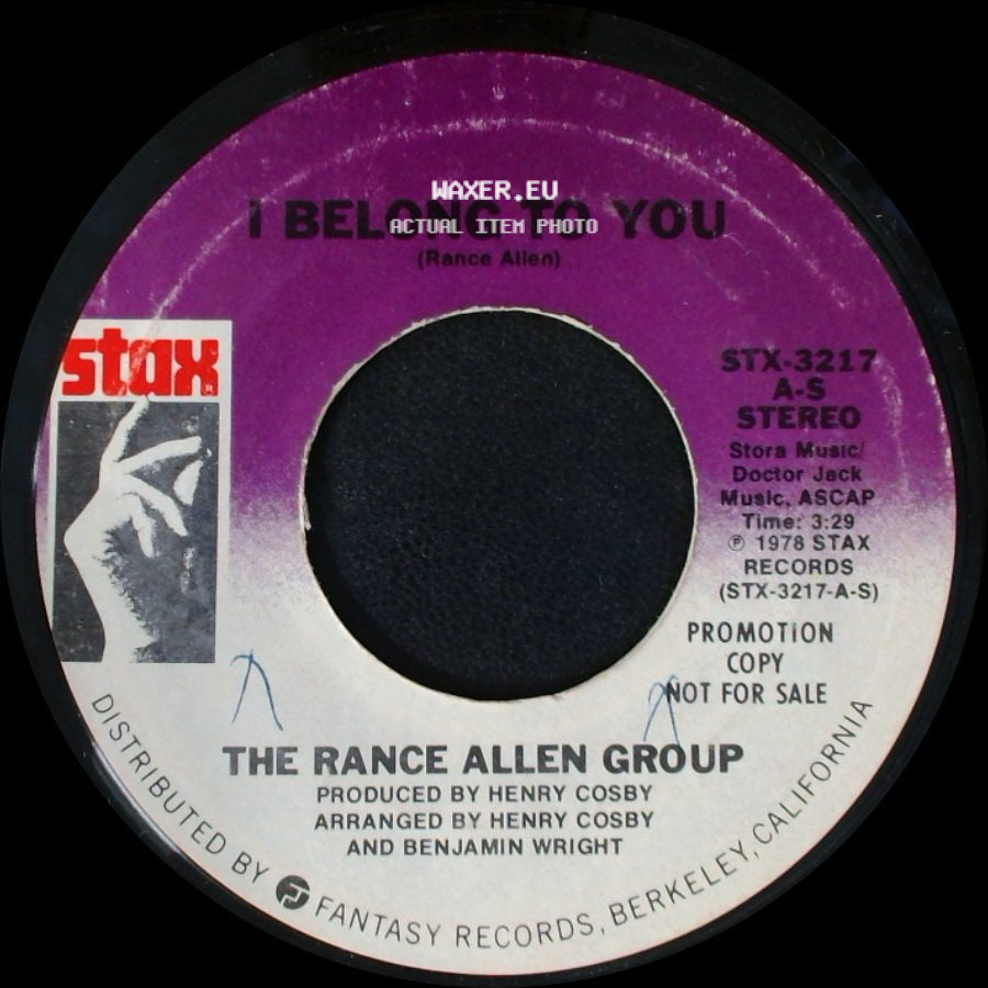 The Rance Allen Group - I Belong To You / I Belong To You side B