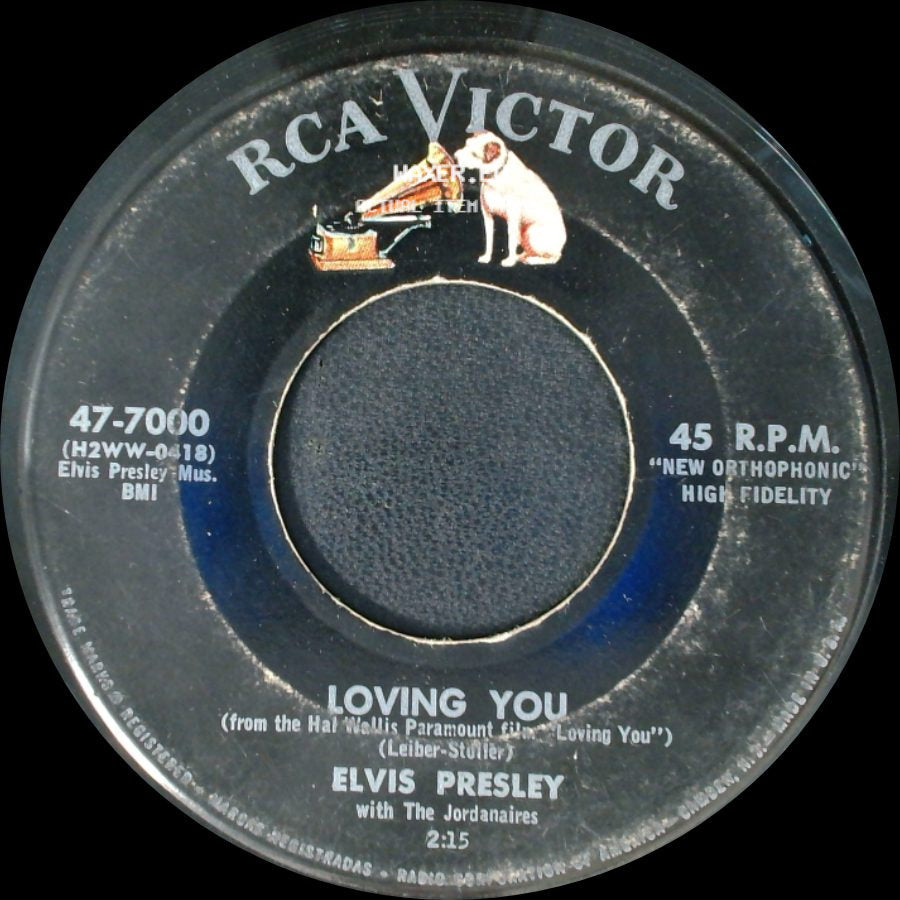 Elvis Presley With The Jordanaires - Loving You / (Let Me Be Your) Teddy Bear side A
