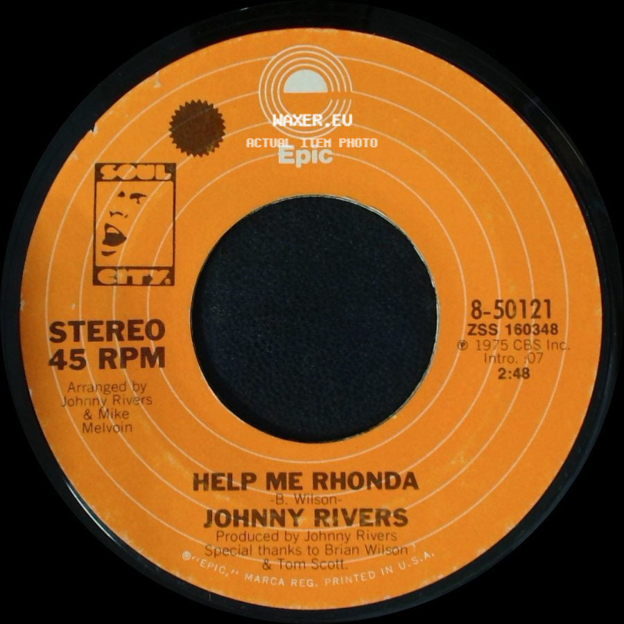 Johnny Rivers - Help Me Rhonda / Help Me Rhonda side A