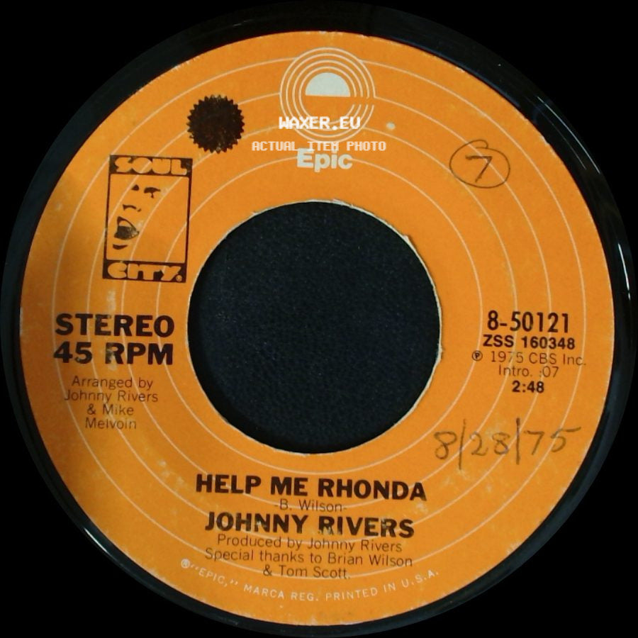 Johnny Rivers - Help Me Rhonda / Help Me Rhonda side B