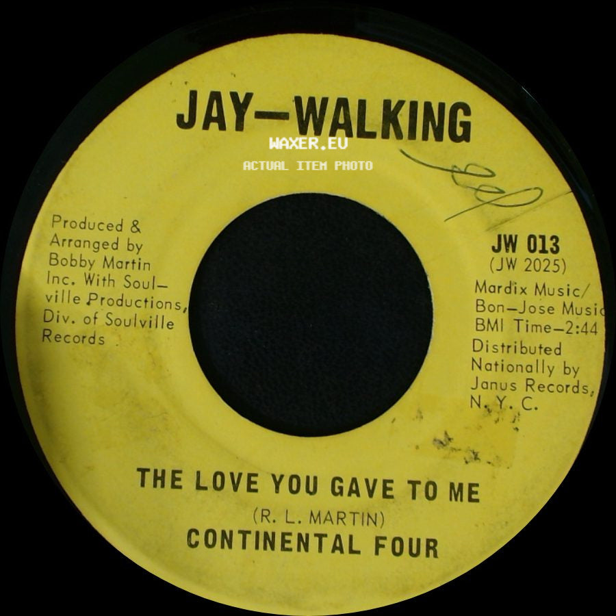 Continental Four - The Love You Gave To Me / How Can I Pretend side A