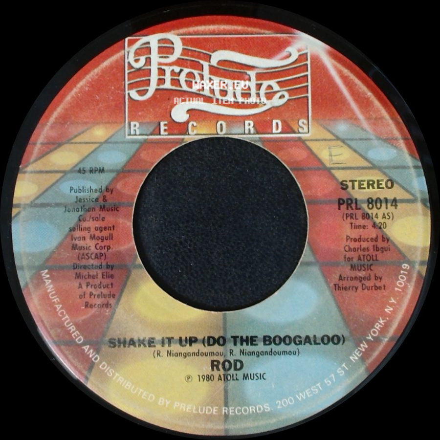 Rod - Lovely World, Sad World / Shake It Up (Do The Boogaloo) side B