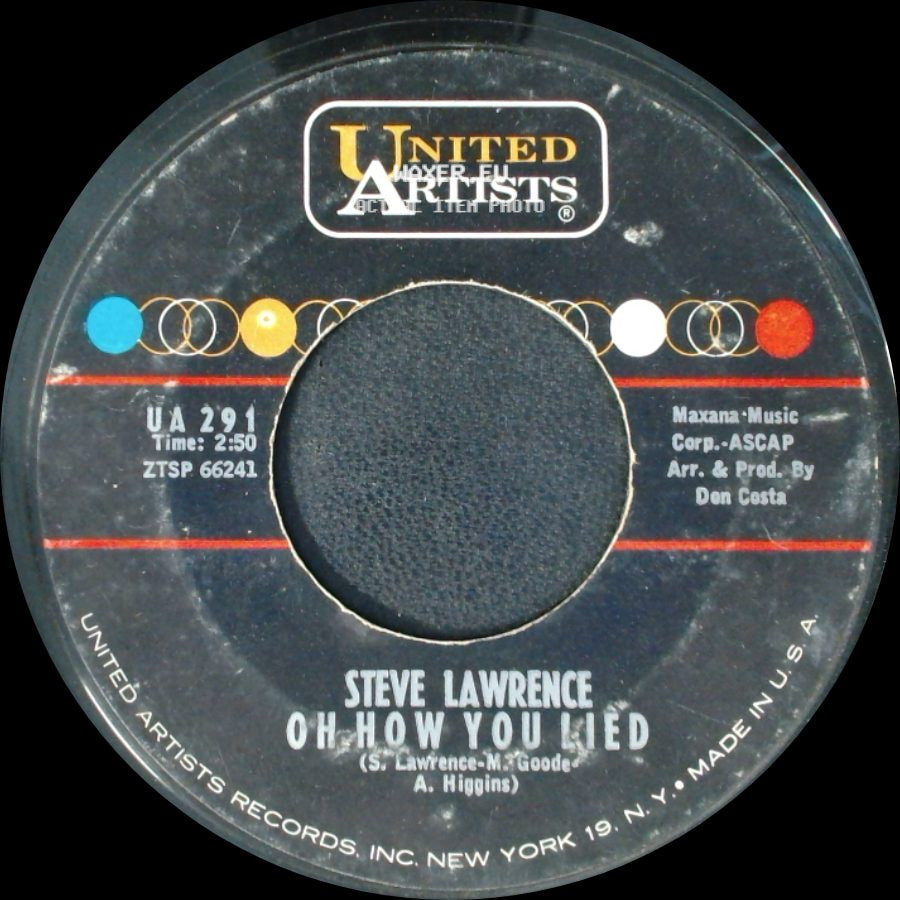 Steve Lawrence - Oh How You Lied / Portrait Of My Love side A