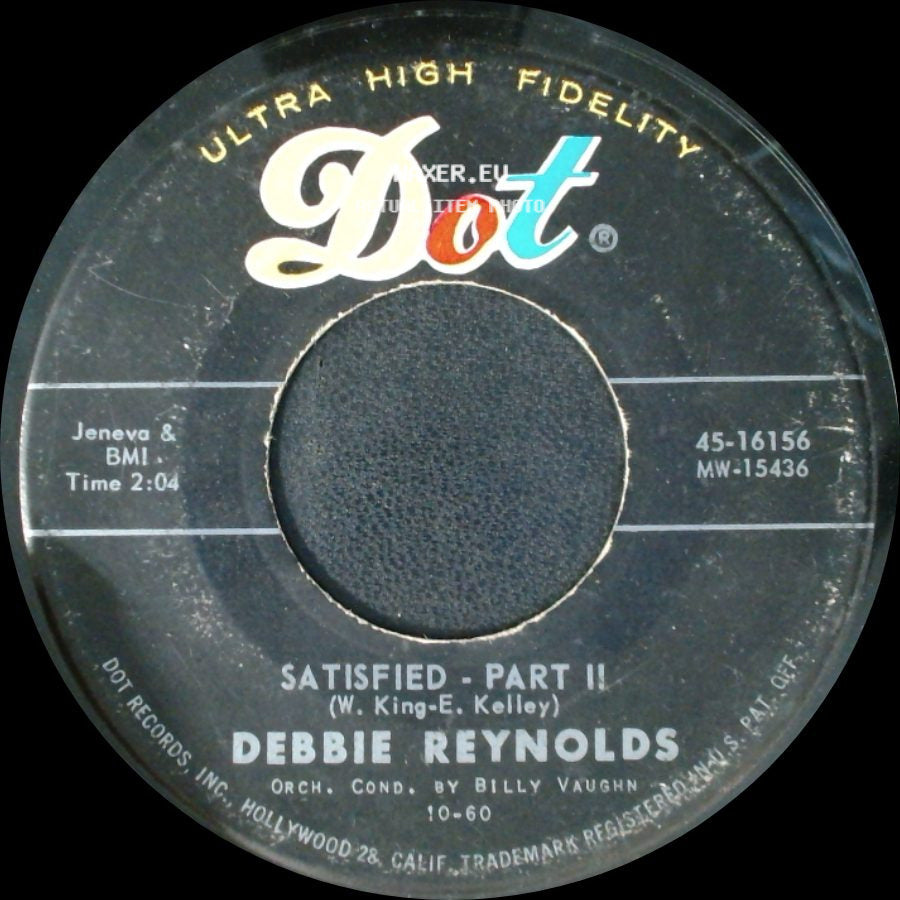 Debbie Reynolds - Satisfied - Part Ii / It Looks Like Rain In Cherry Blossom Lane side A