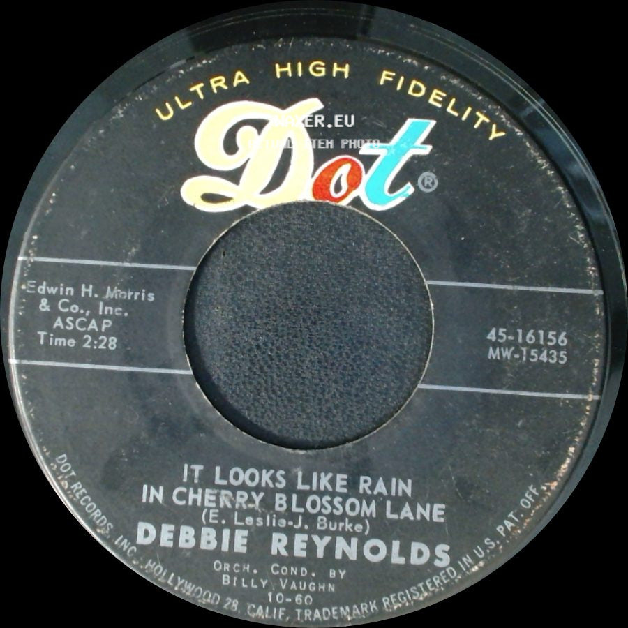 Debbie Reynolds - Satisfied - Part Ii / It Looks Like Rain In Cherry Blossom Lane side B