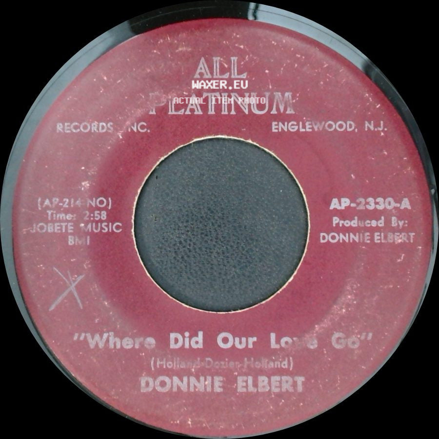 Donnie Elbert - "That's If You Love Me" / Where Did Our Love Go side B