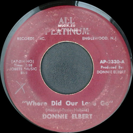Donnie Elbert - "That's If You Love Me" / Where Did Our Love Go side B