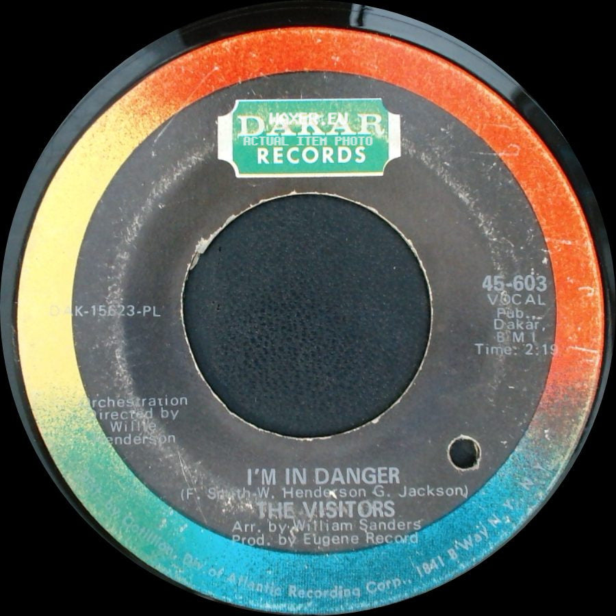 The Visitors - Until You Came Along / I'm In Danger side B
