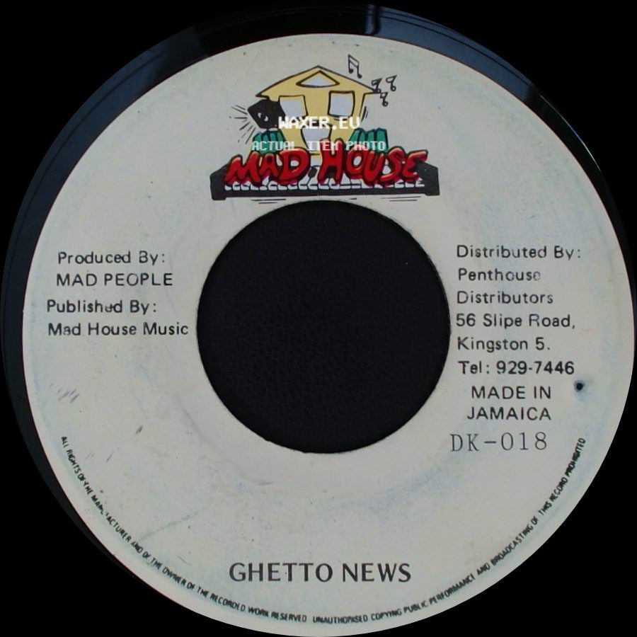 Beenieman - Teenie Weenie (Dave Kelly) / Ghetto News side B