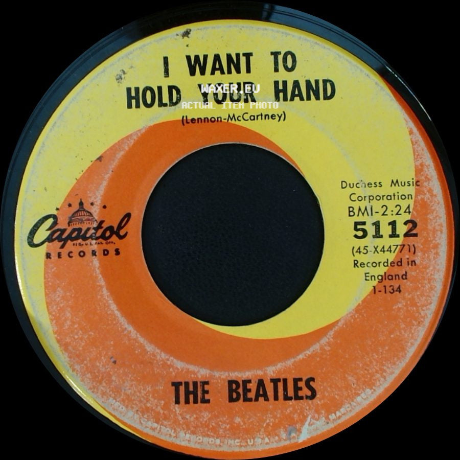 The Beatles - I Want To Hold Your Hand / I Saw Her Standing There side A