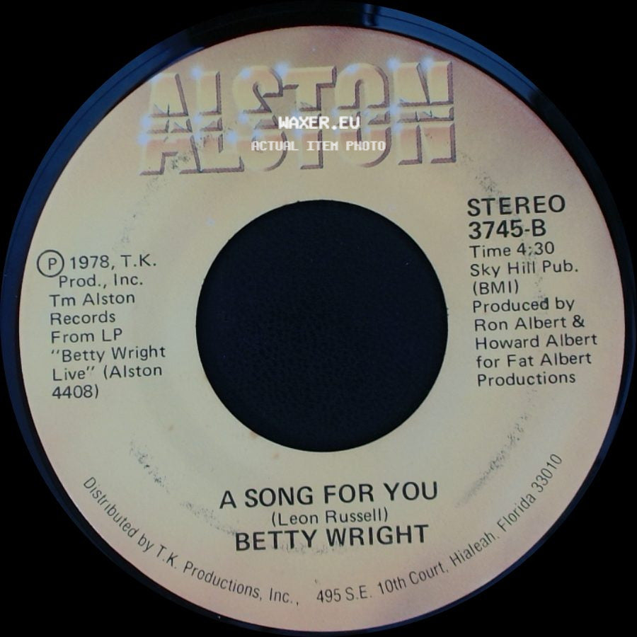 Betty Wright - A Song For You / Lovin' Is Really My Game side A