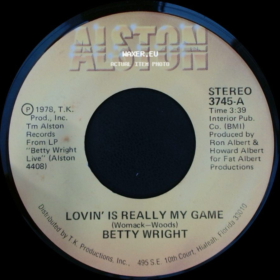 Betty Wright - A Song For You / Lovin' Is Really My Game side B