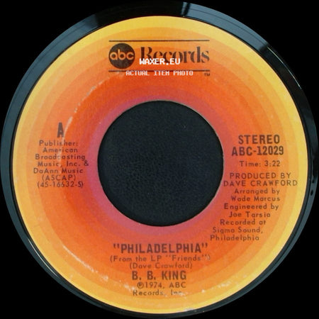 B. B. King - Philadelphia / Up At 5 Am side A