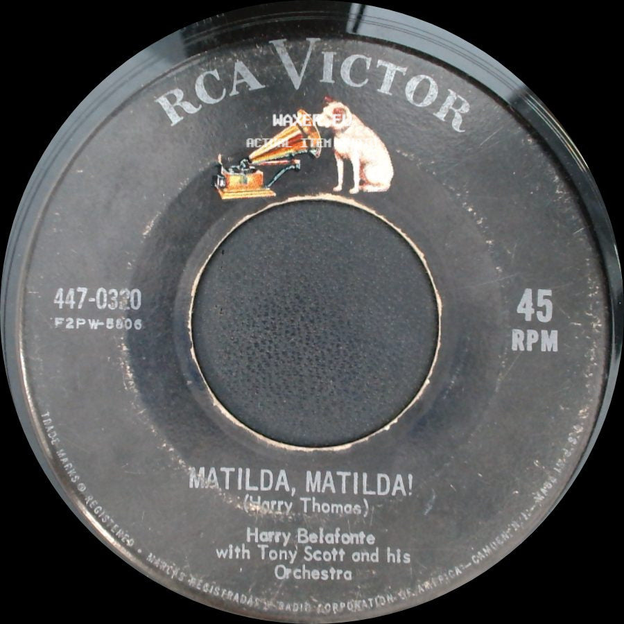 Harry Belafonte / Harry Belafonte With Tony Scott And His Orchestra - Suzanne (Every Night When The Sun Goes Down) / Matilda, Matilda! side B