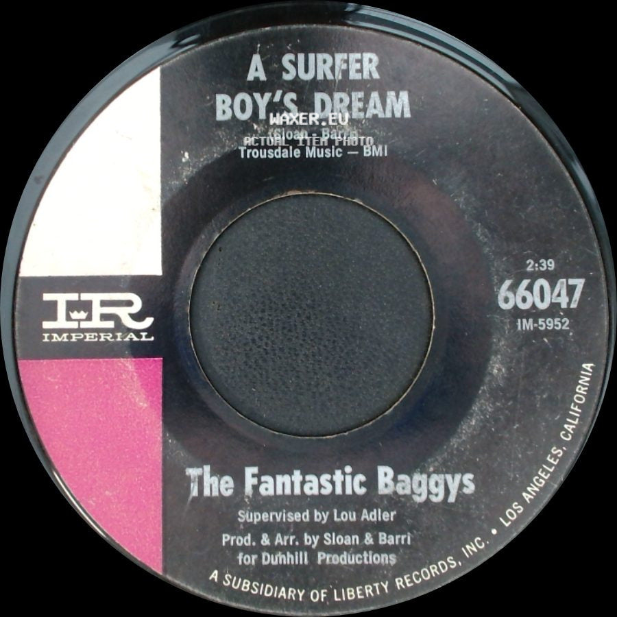 The Fantastic Baggys - Tell 'em I'm Surfin' / A Surfer Boy's Dream side B