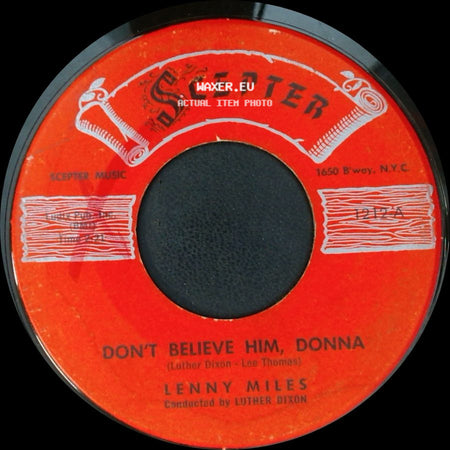 Lenny Miles - Don't Believe Him, Donna / Invisible side A