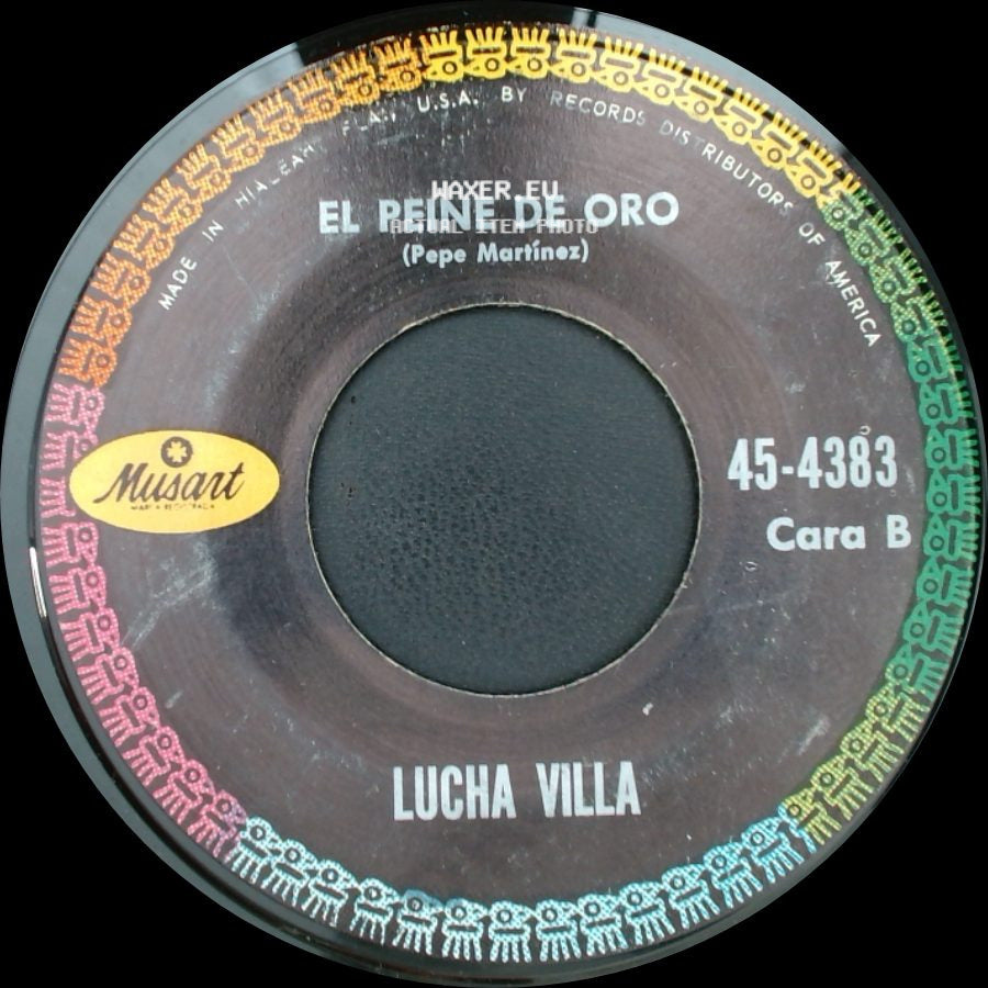 Lucha Villa - No Me Amenaces / El Peine De Oro side B