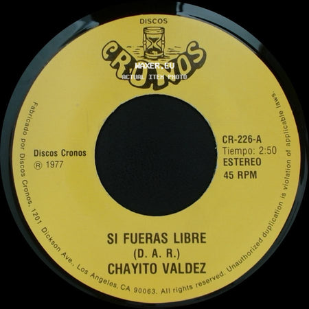 Chayito Valdez - Comprendeme / Si Fueras Libre side B