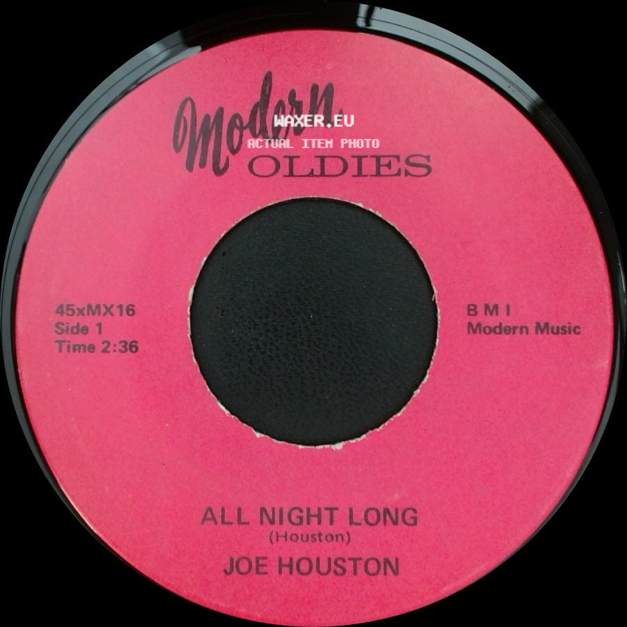 Joe Houston - All Night Long / Time Out side A