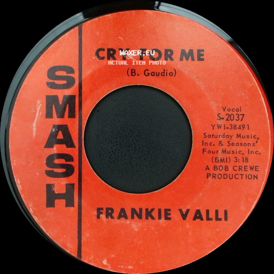 Frankie Valli - You're Ready Now / Cry For Me side B